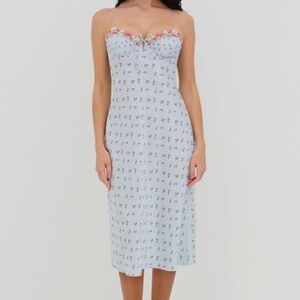 For Love and Lemons Aurelia Midi Slip Dress